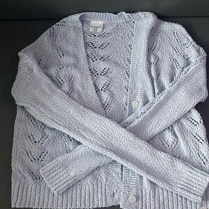 abercrombie kids 11/12 blue cardigan